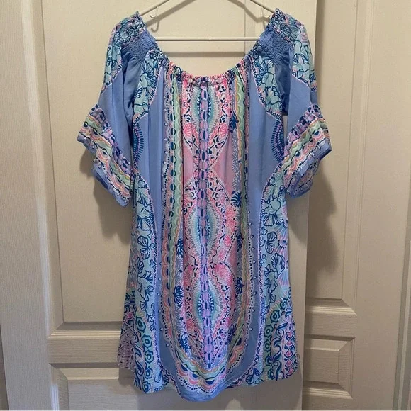 Lilly Pulitzer Fawna Dress Seaside Shindig Size M - Picture 4 of 16